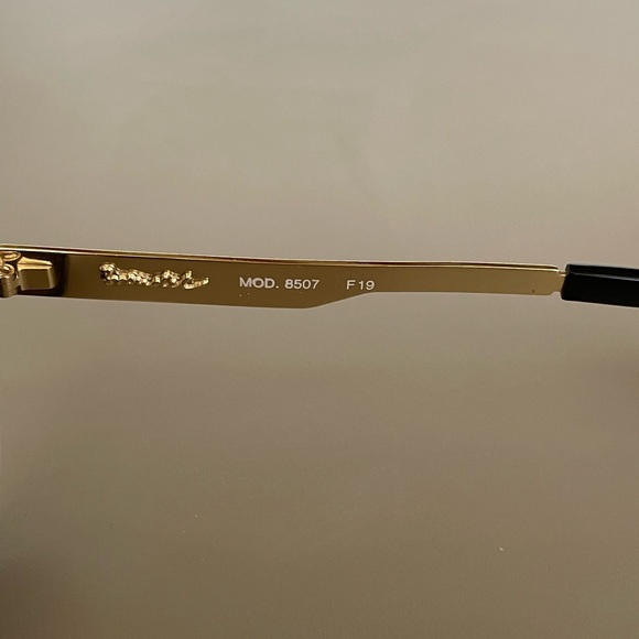 Vintage West Germany Brendel Sunglasses Black Gold Model 8507 - Picture 7 of 10